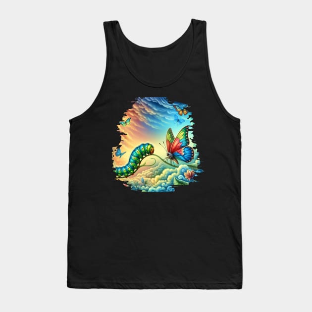 From Caterpillar to Butterfly mystical Sky Tank Top by DaysMoon